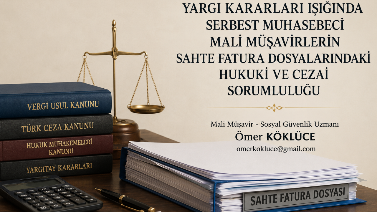 YARGI KARARLARI IŞIĞINDA SERBEST MUHASEBECİ MALİ MÜŞAVİRLERİN SAHTE FATURA DOSYALARINDAKİ HUKUKİ VE CEZAİ SORUMLULUĞU